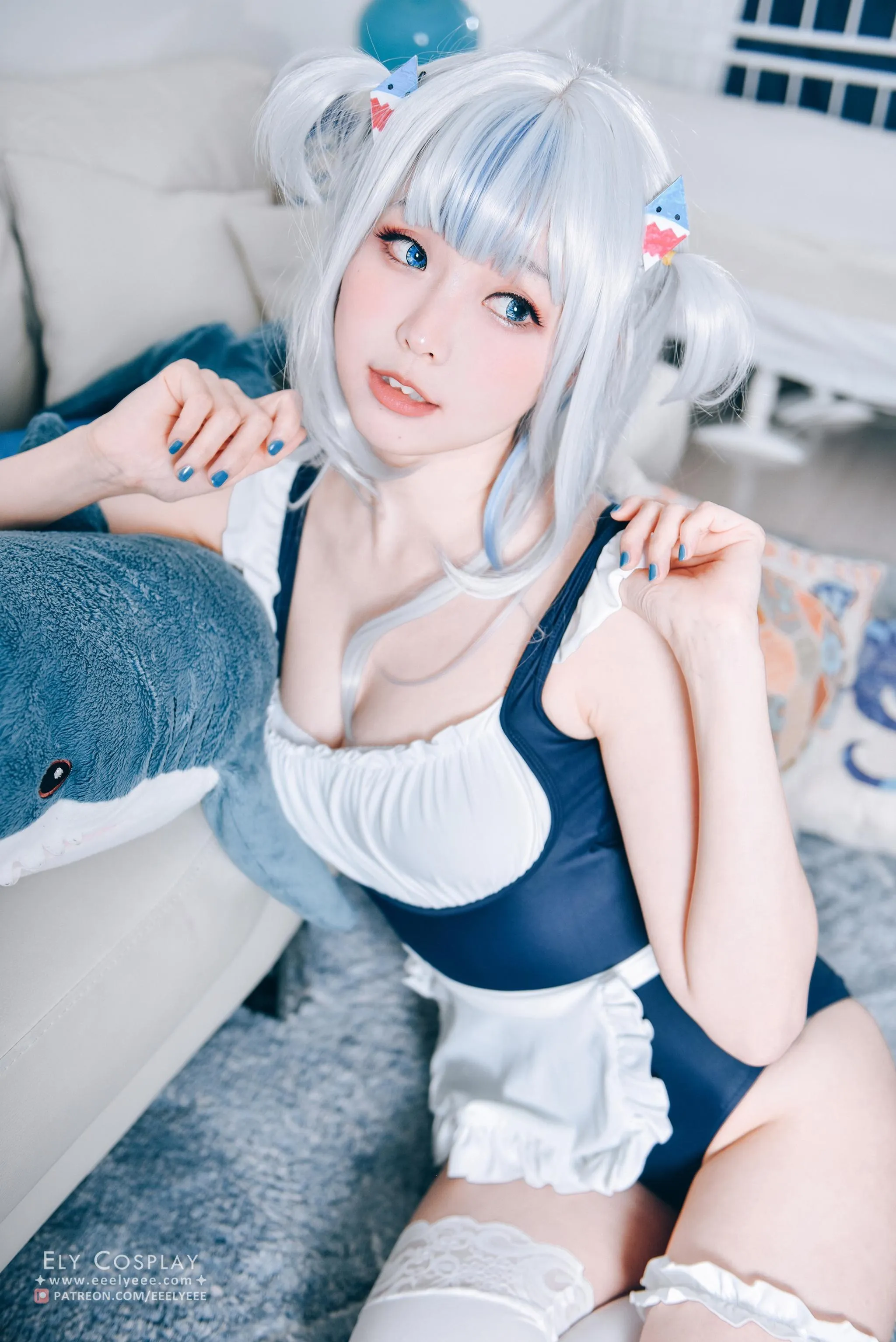 ElyEE子 – NO.71 噶呜·古拉小鲨鲨 泳装 [19P]插图3